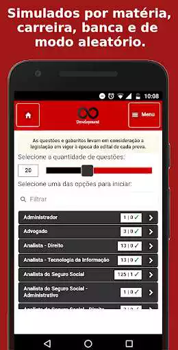 Play Simulado Concurso INSS as an online game Simulado Concurso INSS with UptoPlay