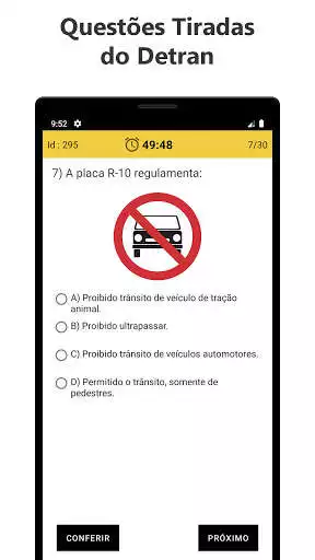 Play Simulado Detran 2021 as an online game Simulado Detran 2021 with UptoPlay