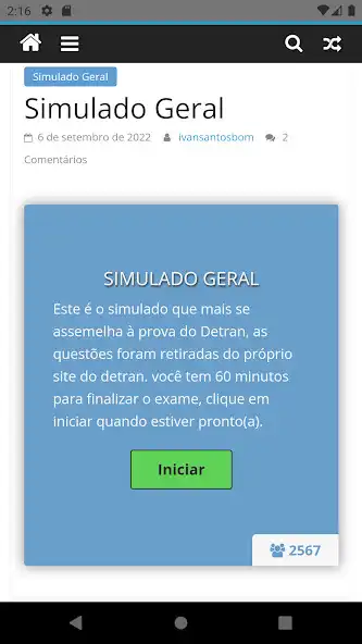 Play Simulado Detran 2023 as an online game Simulado Detran 2023 with UptoPlay