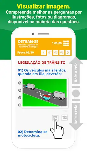 Play Simulado Detran SE CNH 2022 as an online game Simulado Detran SE CNH 2022 with UptoPlay