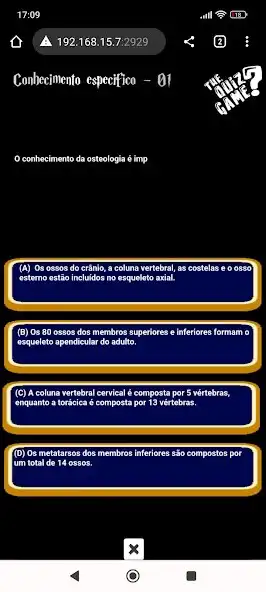 Play Simulado Radiologia - UFPR as an online game Simulado Radiologia - UFPR with UptoPlay