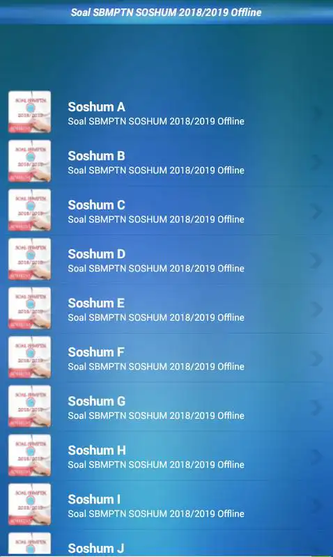 Play Simulasi SBMPTN 2018 Offline Soshum