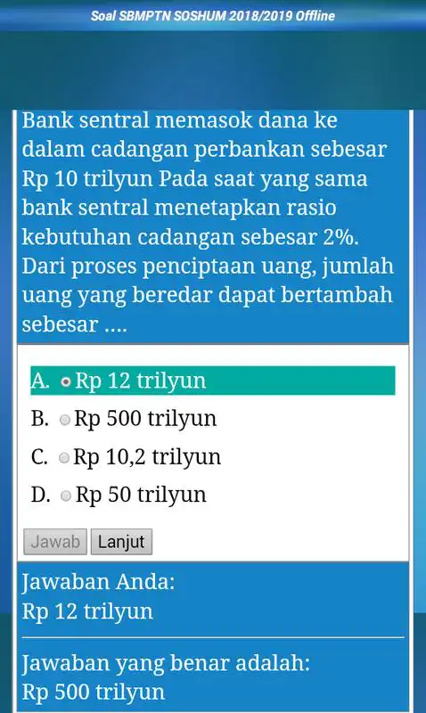 Play Simulasi SBMPTN 2018 Offline Soshum