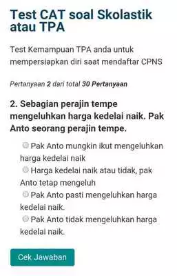 Play Simulasi Soal TES CAT CPNS