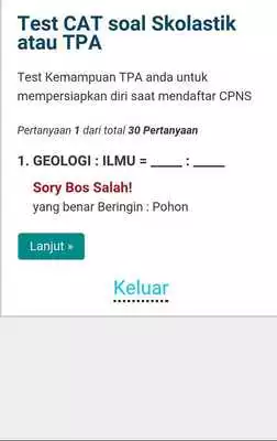 Play Simulasi Soal TES CAT CPNS