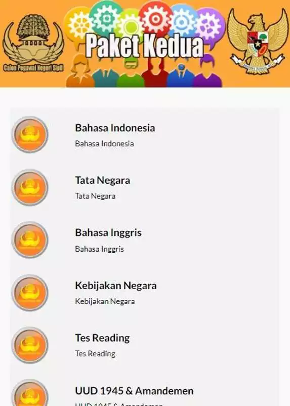 Play Simulasi Tes CAT CPNS 2017