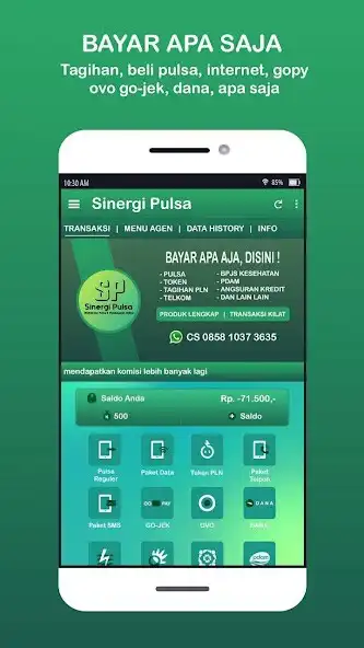 Play Sinergi Pulsa - Agen Pulsa,Kuota Data  PPOB as an online game Sinergi Pulsa - Agen Pulsa,Kuota Data  PPOB with UptoPlay