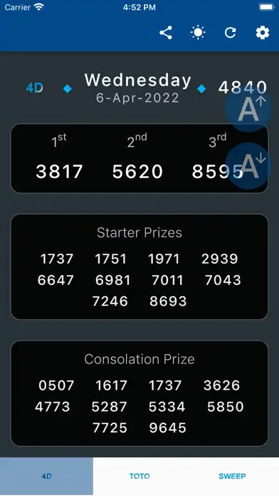 Play Singapore 4D/TOTO Results  and enjoy Singapore 4D/TOTO Results with UptoPlay