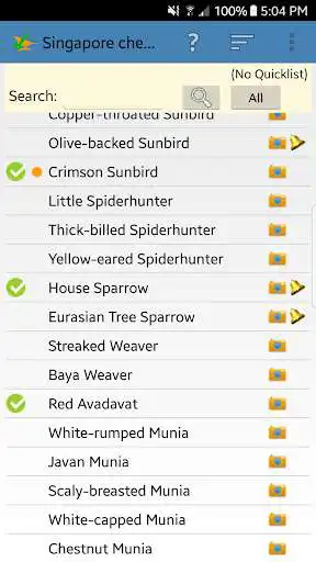 Play Singapore Birding Checklist  and enjoy Singapore Birding Checklist with UptoPlay