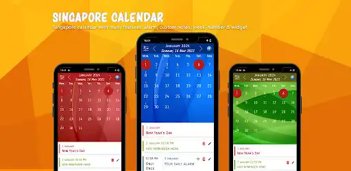 Play Singapore Calendar with Holidays
