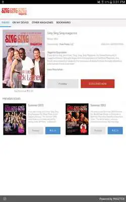 Play Sing Sing Sing magazine