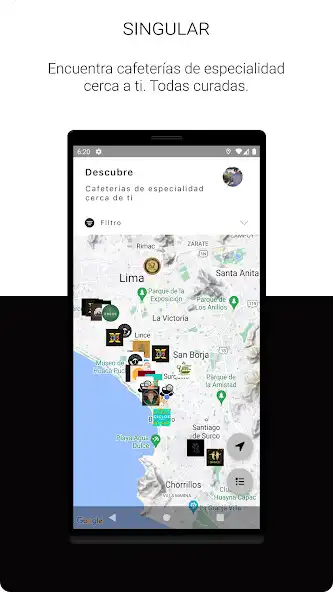 Play Singular - Descubre cafeterías  and enjoy Singular - Descubre cafeterías with UptoPlay