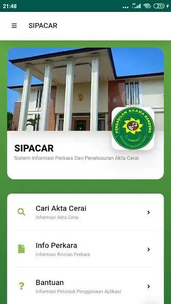 Play SIPACAR - Pengadilan Agama Bandung as an online game SIPACAR - Pengadilan Agama Bandung with UptoPlay