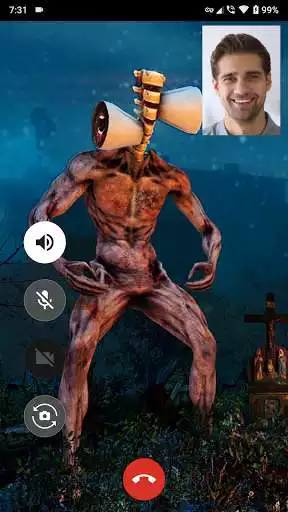 Play Siren Head Fake Call as an online game Siren Head Fake Call with UptoPlay