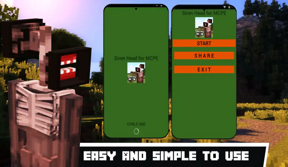 Play Siren Head for MCPE  and enjoy Siren Head for MCPE with UptoPlay