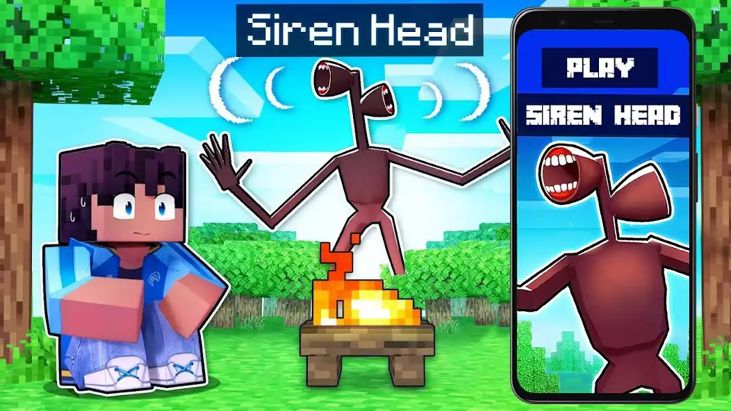 Play Siren Head game for Minecraft  and enjoy Siren Head game for Minecraft with UptoPlay