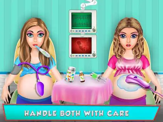 Play Sisters Mom Friends New Born Baby