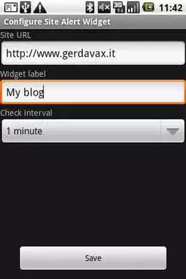 Play Site Alert Widget