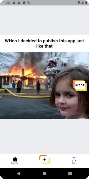 Play Sitoe - Meme Sharing App as an online game Sitoe - Meme Sharing App with UptoPlay