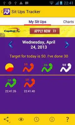 Play Sit Ups Tracker
