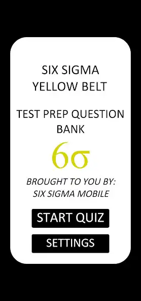 Play Six Sigma Yellow Belt TestPrep  and enjoy Six Sigma Yellow Belt TestPrep with UptoPlay