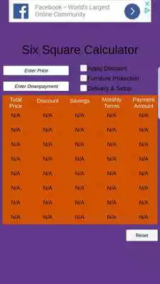 Play Six Square Calculator