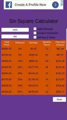 Play Six Square Calculator