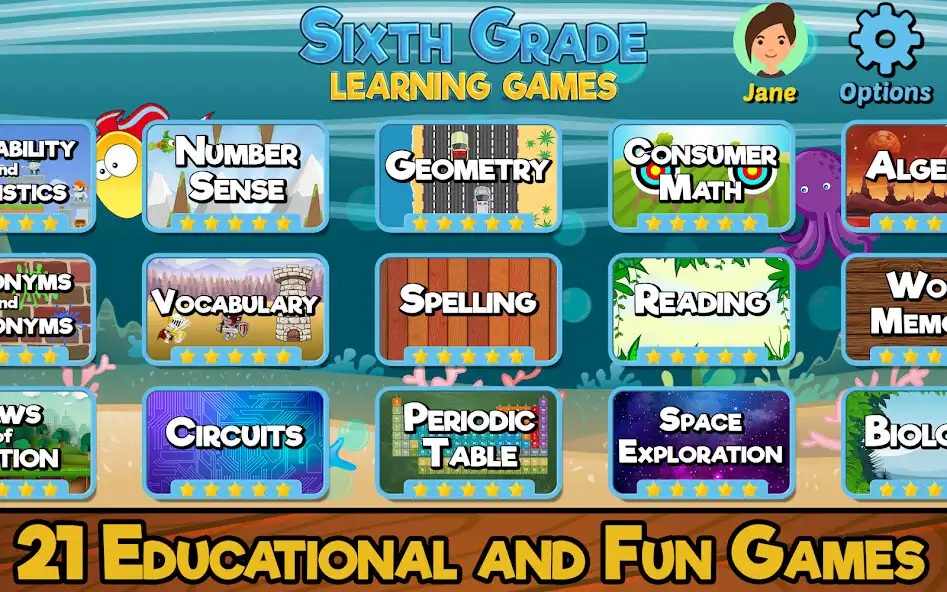 Play Sixth Grade Learning Games SE  and enjoy Sixth Grade Learning Games SE with UptoPlay