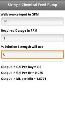 Play Sizing a Chemical Pump