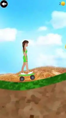 Play skateboard climbing woman game