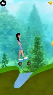 Play skateboard climbing woman game
