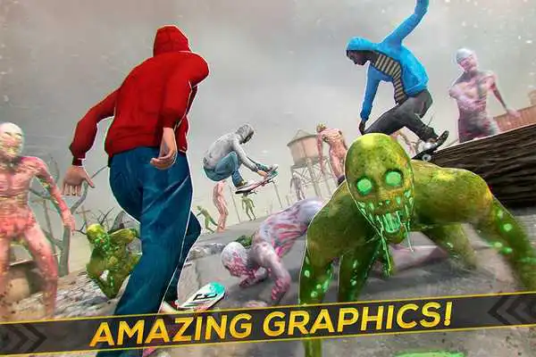 Play Skateboard Pro Zombie Run 3D