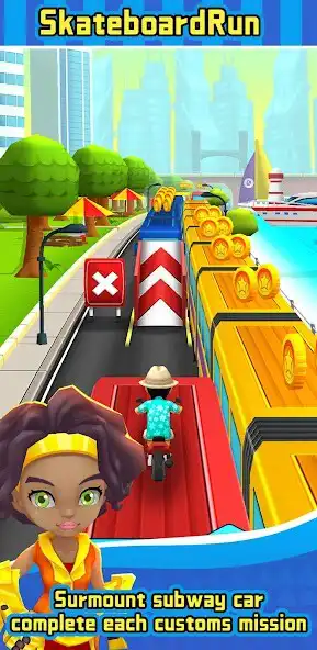 Play Skateboard Run as an online game Skateboard Run with UptoPlay