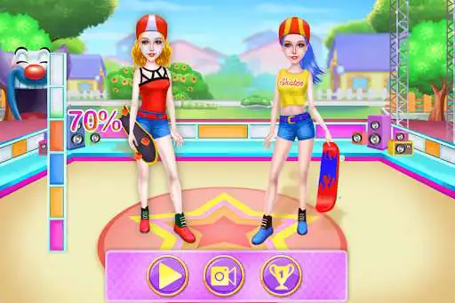 Play Skateboard - Skating Dance Star Girl as an online game Skateboard - Skating Dance Star Girl with UptoPlay