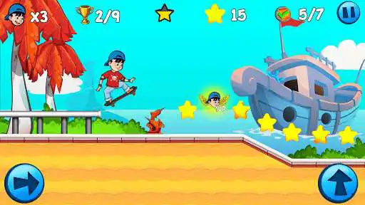 Play Skater Kid as an online game Skater Kid with UptoPlay