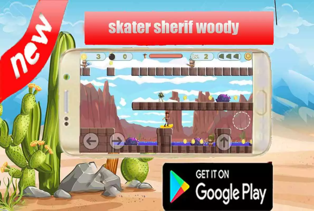 Play Skater Sherif Desert Woody