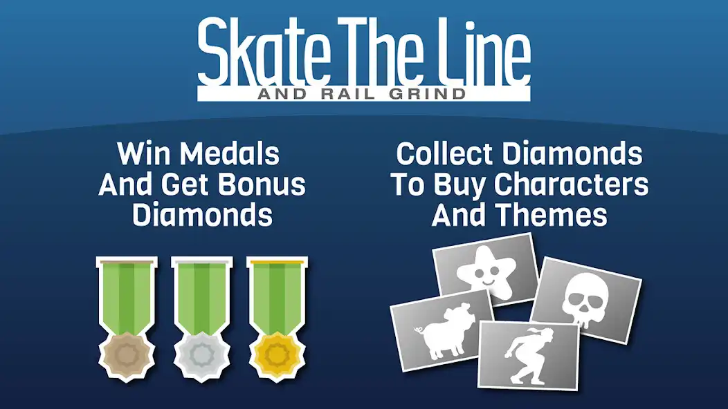 Play Skate The Line Rail Grind Fun as an online game Skate The Line Rail Grind Fun with UptoPlay