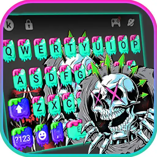 Play Skeleton Graffiti Keyboard Theme APK