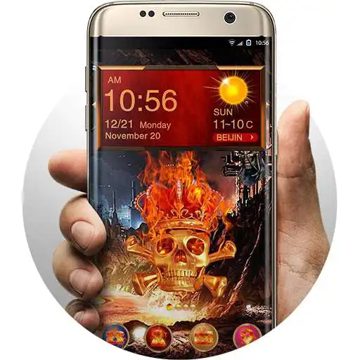 Free play online Skeleton Hola Launcher Theme  APK
