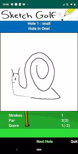 Play Sketch Golf as an online game Sketch Golf with UptoPlay