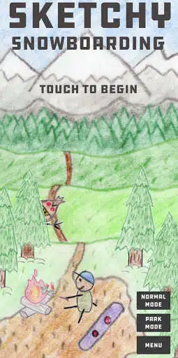 Play Sketchy Snowboarding as an online game Sketchy Snowboarding with UptoPlay
