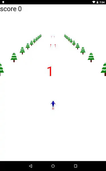 Play ski2D as an online game ski2D with UptoPlay