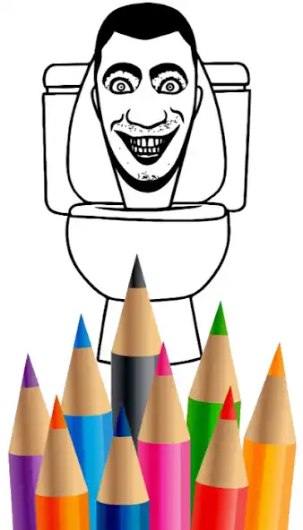 Play Skibidi Coloring Game Toilet as an online game Skibidi Coloring Game Toilet with UptoPlay