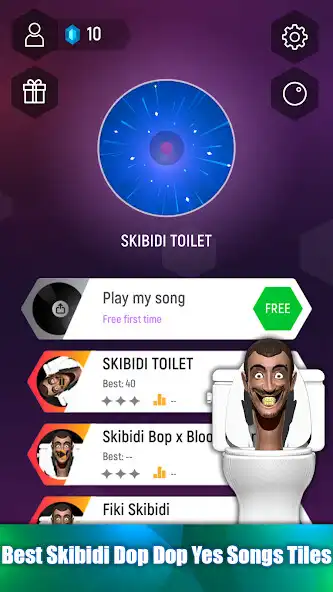 Play Skibidi Dop Yes Song Tiles Hop  and enjoy Skibidi Dop Yes Song Tiles Hop with UptoPlay