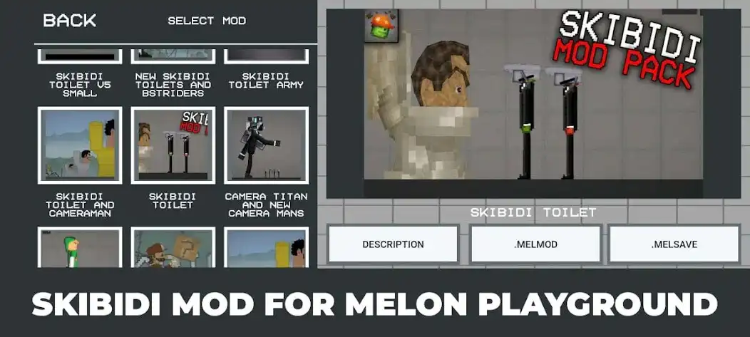 Play Skibidi For Melon Playground  and enjoy Skibidi For Melon Playground with UptoPlay
