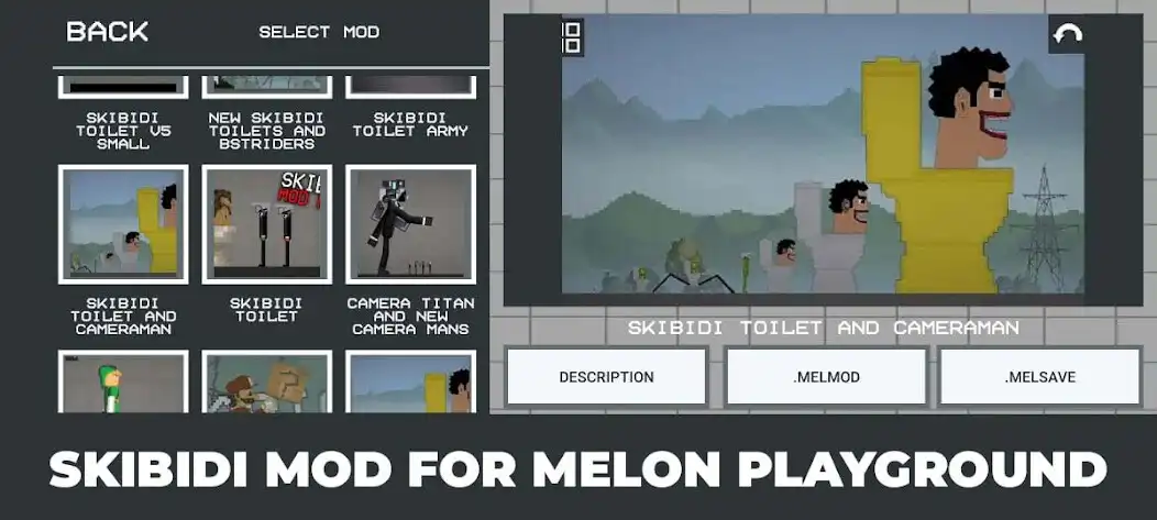 Play Skibidi For Melon Playground as an online game Skibidi For Melon Playground with UptoPlay