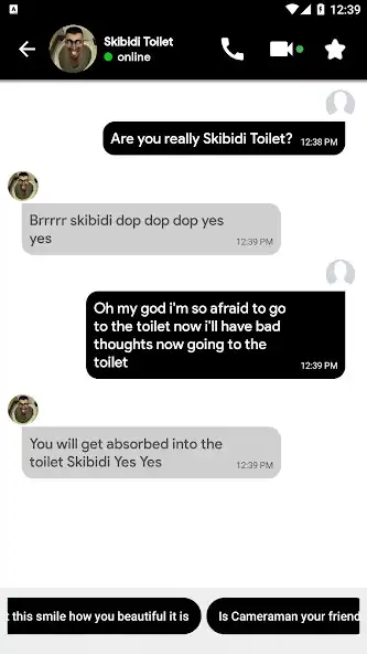 Play Skibidi Toilet Chat Video Call  and enjoy Skibidi Toilet Chat Video Call with UptoPlay