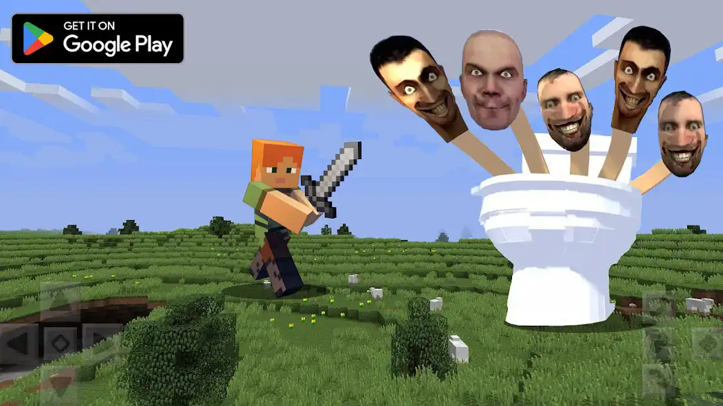 Play Skibidi Toilet Minecraft Mods as an online game Skibidi Toilet Minecraft Mods with UptoPlay