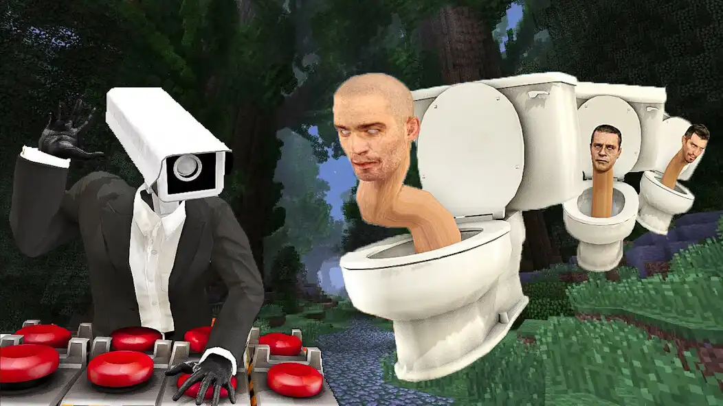 Play Skibidi Toilet mods Minecraft as an online game Skibidi Toilet mods Minecraft with UptoPlay