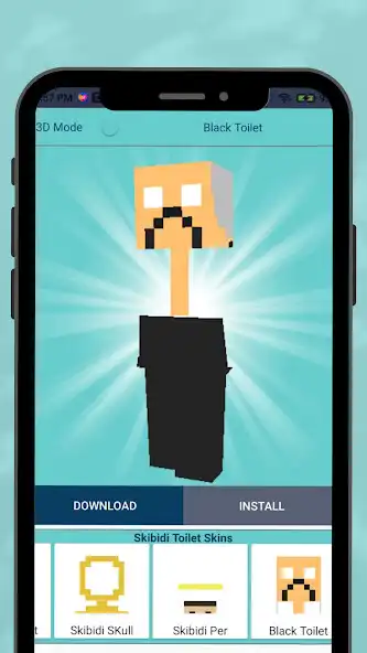 Play Skibidi Toilet Skins for MCPE as an online game Skibidi Toilet Skins for MCPE with UptoPlay